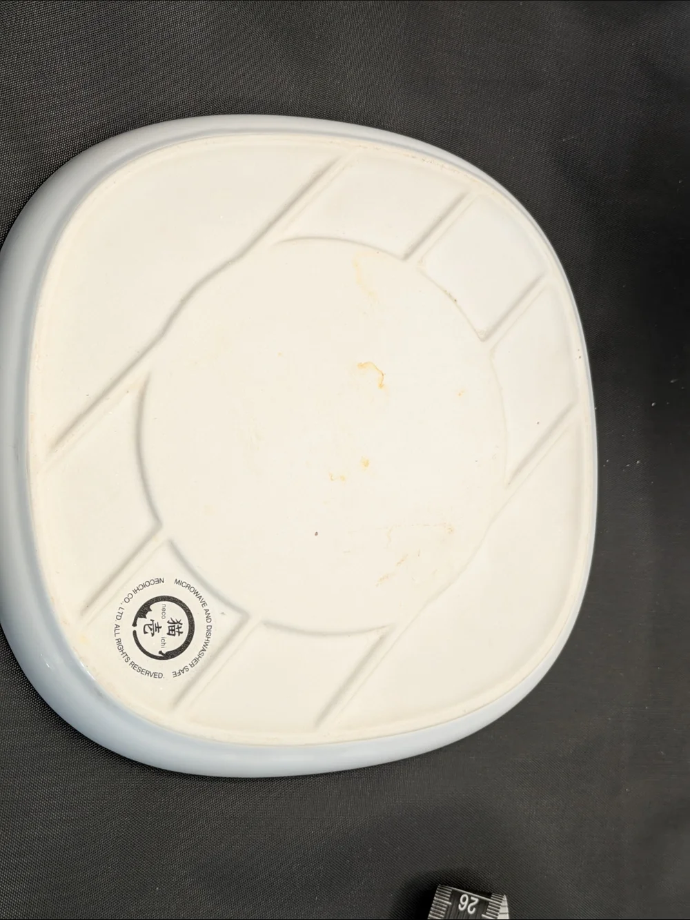 Ceramic Pet Bowl and Tray Set - White with Paw Print Design